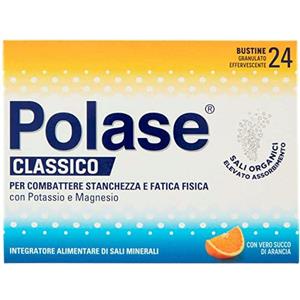 Polase Arancia - Integratore Alimentare in 24 Bustine per Equilibrio Elettrolitico e Combattimento della Stanchezza