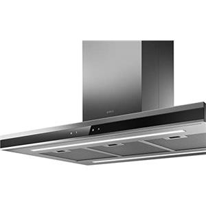 Elica Cappa da cucina cucina da 90 cm ad Isola, Aspirante, Inox + Vetro nero - Elica ADÉLE IS BLIX/A/90 X 60