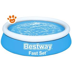 Bestway Piscina Rotonda Fast Set Gonfiabile (Ø366x76cm) Art. 57273 - Fast Set (Ø366x76cm)