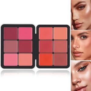 Goniome Carla's Secret Makeup Carla Secret Concealer Palette 12 colori Concealer Palette Makeup,Cream Blush Palette,Trucco a copertura totale a lunga tenuta per una pelle impeccabile (B, 12 colori)