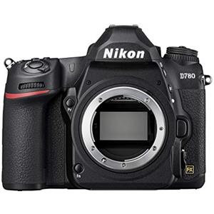 Nikon D780 Body Fotocamera Reflex Digitale, 24.5 MP, CMOS FX Full Frame, 2 Slot Card SD, Face Detect in AF Live View, Mirino Ottico, fino a 12 FPS, Lexar SD 64GB 800x (Nital Card)