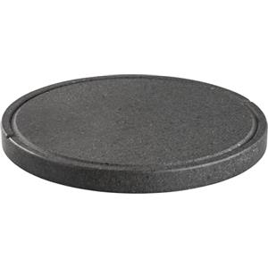 LITHOS MATERIE PIASTRA IN PIETRA LAVICA Ollare - Refrattaria dell'Etna per Forno Elettrico & Gas, Barbecue, Bistecchiera per Pizza e Carne - Misure a Scelta, Forma Rotonda (40 cm3)