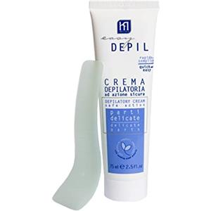 Easy Depil CREMA DEPILATORIA PARTI INTIME ASCELLE Inguine e Zona Bikini. Rapida, semplice da usare, sicura. Con Proteine Vegetali Addolcenti. Profumazione gradevole. 75 ml