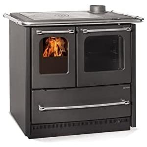 LA NORDICA CUCINA A LEGNA SOVRANA EASY EVO 2.0 LA NORDICA SOVRANA .7.5 KW FORNO DA CUCINA (Antracite)