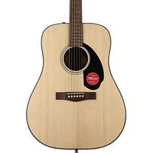 Fender Chitarra Acustica Fender CD-60S Dreadnought, con Tastiera in Noce, Hardware in Cromato Fuso, Manico in Mogano, Naturale, Include lezioni virtuali gratuite su Fender Play