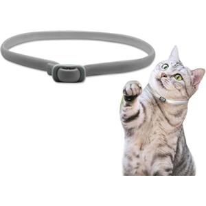 MagiSel Collare Antiparassitario Per Gatti, Protezione Efficace per 8 Mesi, Collare Antipulci Gatto Sicuro Con Oli Essenziali Naturali, Collare Antizecche per Gatti Resistente All'acqua per Tutti i Gatti