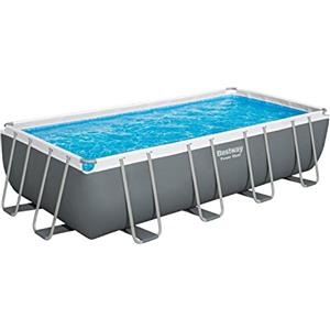 Bestway 56465-5 Set Piscina Fuori Terra Power Steel Rettangolare da 549x274x122 cm