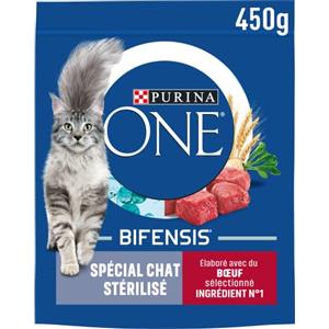 Purina One Crocchette Speciali Per Gatti Adulti Sterilizzati, Confezione da 10 x 450 g