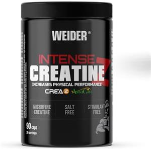 Weider Intense Creatine Z (90 Capsule). Capsule a base di Creatina Pura marca CreaZ, con AstraGin che migliora l'assorbimento, 3g creatina/porzione, per aumentare le Prestazioni Fisiche (30 porzioni)