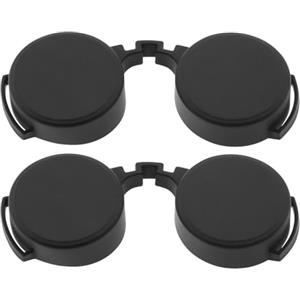 VGOL 2 Pezzi 41-42mm Copertura Oculare In Gomma Binoculare Protezione Antipioggia Copertura Protettiva Copriobiettivo Oculare Accessori Per Lenti Per Binocolo 8x42mm 10x42mm 12x42mm Nero