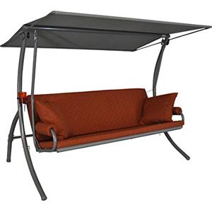 Angerer Freizeitmöbel GmbH Dondolo Elegance Joy - Dondolo da Giardino Made in Germany - Altalena per sedersi, sdraiarsi e Rilassarsi, con Funzione Letto - Montaggio Semplice (Terra)