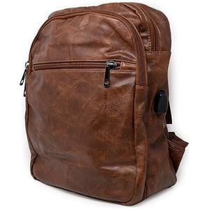 Emila Zaino marrone vintage grande da uomo lavoro viaggio università business zainetto con zip moto ufficio elegante borsa a spalla donna squadrato leggero scuola di moda autunno inverno 2026 Marrone