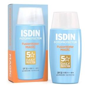 ISDIN Fotoprotector Fusion Water SPF 50, Fotoprotettore Viso per Uso Quotidiano, Texture Ultraleggera 50 ml (l'imballaggio puo' variare)