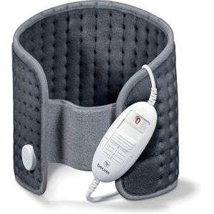 Beurer HK 49 Cosy Termoforo per Schiena, Addome e Cervicale con Elastico a Fissaggio facile, 3 Livelli di Temperatura Illuminati, Riscaldamento rapido
