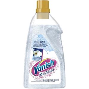 Vanish Oxi Action Multipower Gel Bianco Splendente, Additivo Lavatrice Multiazione senza Candeggina, 1 Confezione da 1.5L di Smacchiatore per Bucato