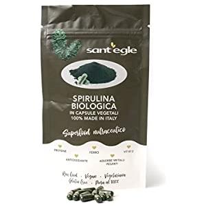 Sant'Egle Spirulina Biologica Italiana - 300 capsule