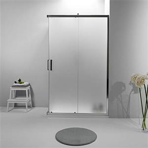 G Flame Elite Box Doccia 80x120 Angolare - Cabina Doccia Scorrevole - Elegante e Resistente alla Corrosione - Opaco Satinato - Piatto Doccia non Incluso