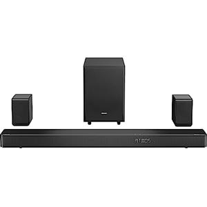 Hisense AX5125H Soundbar 5.1.2, 500W, 2 altoparlanti posteriore 2 altoparlanti upfiring 1Subwoofer Esterno wireless, Dolby Atmos e DTS:X, Bluetooth, HDMI, USB, Ingresso Audio Ottico