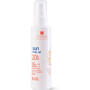 Eterea Cosmesi - Sun Body Oil SPF 20 - Olio Solare Corpo con Mallo di Noce e Olio di Cocco