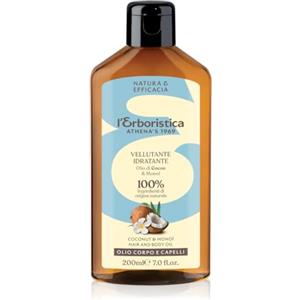 L'Erboristica di Athena's dal 1969 L'Erboristica Athena's - Olio Corpo Idratante - Olio Capelli Elasticizzante - Olio di Cocco e Monoi per Corpo e Capelli - 200ml