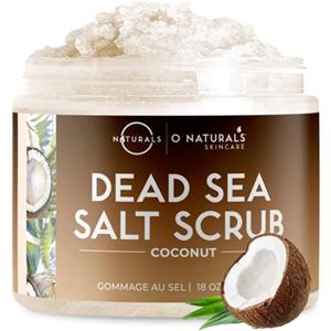 O Naturals Scrub Corpo Esfoliante al Cocco 510g - Naturale con Sali Del Mar Morto - Esfoliare la Pelle