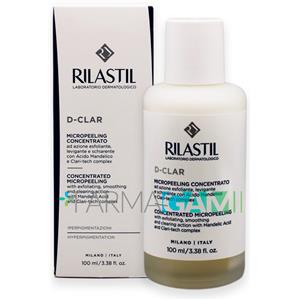 Rilastil D-Clar Micropeeling Concentrato 100 ml - Trattamento Viso Esfoliante, Levigante e Schiarente con Acido Mandelico