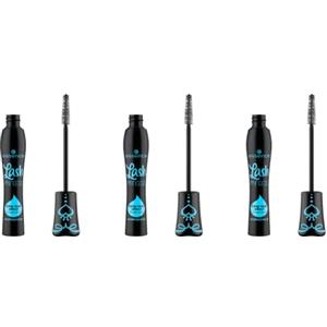Essence Lash Princess Mascara Effetto Ciglia Finte Waterproof - Mascara Vegano, Resistente all'Acqua, Senza Microplastica, Parabeni o Nanoparticelle, Look Intenso e Voluminoso, Confezione da 3, 12ml