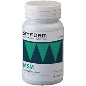 Syform MSM Integratore di Zolfo Organico Infiammazioni Articolari, 60 Compresse