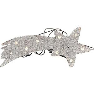 Holyart Stella cometa presepe Argentata 10 LED Batteria