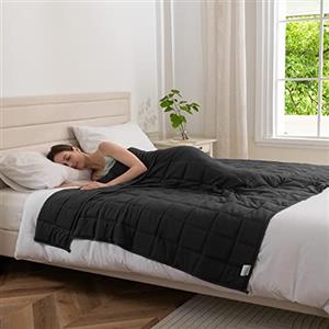 Good Nite Coperta ponderata per adulti, antistress, coperta pesante per sensi calmi (grigio, 6 kg, 125 x 180 cm)