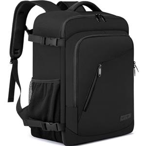 WENIG Borse da Cabina 45x36X20 per Easyjet 30L Bagaglio a Mano Zaino da Viaggio Aereo Il Sedile Zaino Porta PC 15.6 pollici Zaino Uomo Donna con Caricatore USB per Scuola Trekking Lavoro Casual Daypack Nero