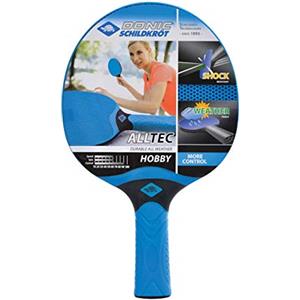 Schildkröt Donic-Schildkröt Racchetta Tennis da Tavolo Alltec Hobby Outdoor, Plastica, Resistente alle Intemperie, Lavabile
