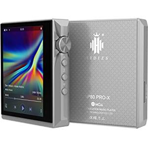 Hidizs AP80 PRO-X - Lettore MP3 Bluetooth MQA bilanciato Lossless con doppio chip DAC ESS9219C e supporta MQA 8X/LDAC/apt-X/AAC/USB DAC/DAC/DAC/DAC DSD256/Hi-Res Audio Wireless DAP (grigio)