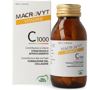 ALTA NATURA Macrovyt Vitamina C 1000 - Integratore Alimentare 60 Compresse per il Sistema Immunitario