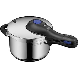 WMF Perfect Plus One Pot - Pentola a pressione a induzione, 2,5 l, con protezione della fiamma, grande segnale di cottura, 2 livelli di cottura, manico con coperchio rimovibile, regolatore di livello