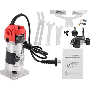 YUMILI Router per Laminatore di Legno Elettrico - 220V 30000R / MIN Set di Strumenti per Router per Laminatore di Legno per Taglierina Manuale, Scala Chiaramente Visibile Regolabile
