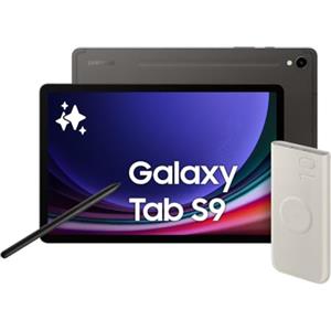 Samsung Galaxy Tab S9, Tablet Ai, Battery Pack incluso, Display 11 Dynamic AMOLED 2X, 5G, RAM 12GB, 256GB SSD, 8.400 mAh, Snapdragon 8 Gen 2, Android 13, IP68 [Versione italiana] 2023