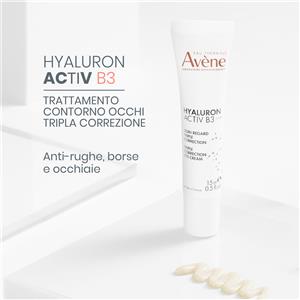 Avene Hyaluron Activ B3 Contorno Occhi 15 ml - Tripla Correzione per Rughe, Borse e Occhiaie