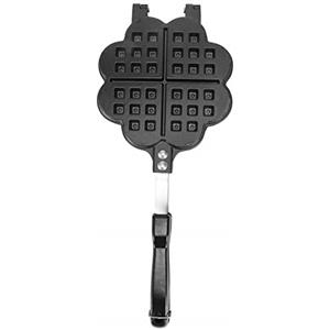 Akozon Macchina per Waffle, Akozon Teglia per Waffle Fai Da Te Stampo per Waffle, Accessori da Cucina per la Casa per Fornello a Gas, Piastra per Waffle Antiaderente Strumento per la Cottura Delle Waffle