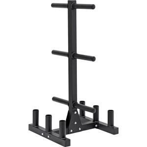 Diamond Rastrelliera RDO-B: Porta Dischi e Bilancieri con 6 Perni Ø 50 mm, Struttura ad Albero per Palestra e Home Gym