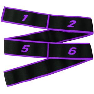 Quelcc fascia elastica fitness, Yoga Stretching Band con 8 livelli di forza, Elastico Fasce di Resistenza per Yoga, Pilates, Fitness, Stretching, Allenamento, Danza(Viola)