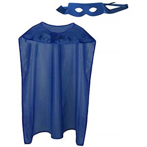 Boland - Costume da eroe, 2 pezzi, taglia unica per adulti, maschera e mantello, rosso, Superman, eroe, festa a tema, carnevale
