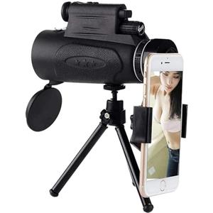 Generic Telescopio monoculare portatile Potente telescopio monoculare a lungo raggio 8000M per smartphone Cannocchiale militare 100X90 Zoom Ottica Cannocchiale per birdwatching per adulti all'aperto