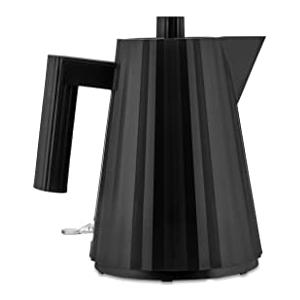 Alessi Plissé MDL06/1 B - Bollitore Elettrico di Design, in Resina Termoplastica, Presa Europea 2400W, 100cl, Nero