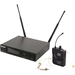 PROEL EIKON RMW921HA - Sistema microfonico Wireless UHF TRUE DIVERSITY PLL, con microfono ad Archetto, Color Carne