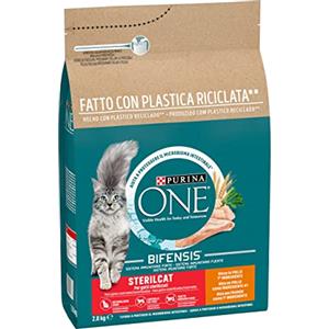 Purina ONE Bifensis Crocchette Gatto Sterilizzato Pollo, Sacco da 2,8kg