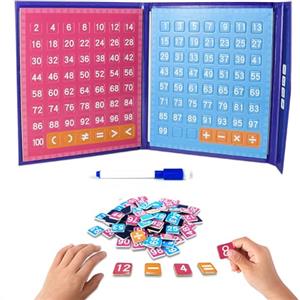 HNBTX Imparare Le Tabelline,Giochi Matematici,Giochi Matematici Bambini 1 a 100,Giochi Educativi Montessori,Addizioni E Sottrazioni L'apprendimento delle per Bambini dai 3 Anni