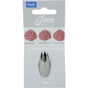 PME JEM - Bocchetta Decorativa Stella Aperta in Acciaio Inox per Sac à Poche, Piccola, n. 1M