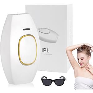 Desing Wish Epilatore Luce Pulsata IPL Epilatore Laser Donna Uomo 999.999 Flash Laser Hair Removal Dispositivo Depilazione Indolore con 2 Modalità Flash e 5 Intensità di Luce Viso Schiena Bikini