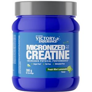 Victory Endurance Micronized Creatine (300g) Gusto Fresh Mint, Creatina Micronizzata Ultra Fine 200 mesh, Con AstraGin per assorbimento ottimale, Aumenta le Prestazioni Fisiche, Senza Zucchero, Vegano